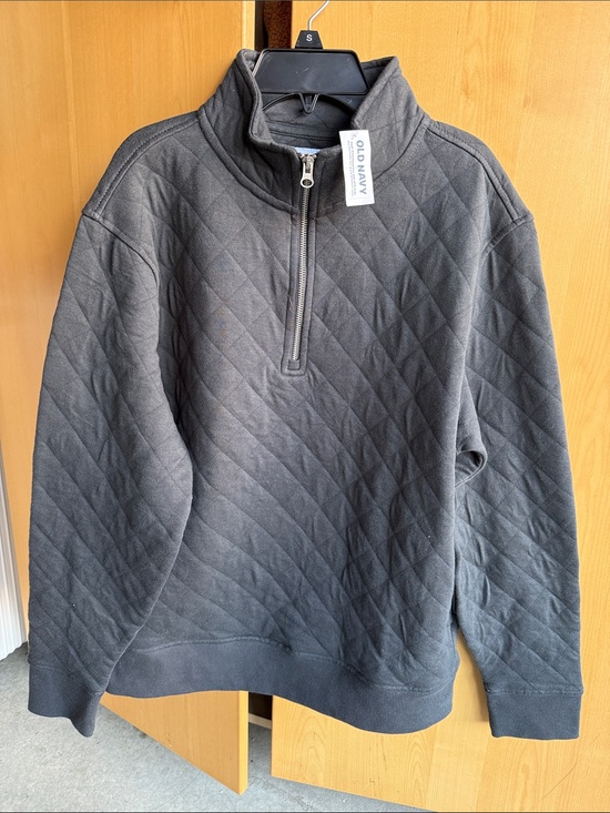Old Navy Other - NWT Old Navy Men’s Quilted Half-Zip Pullover - Charcoal Gray